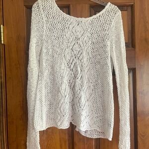 White Knit Women's Sweater